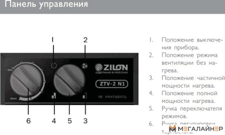 Тепловая пушка ZILON ZTV-2 NI