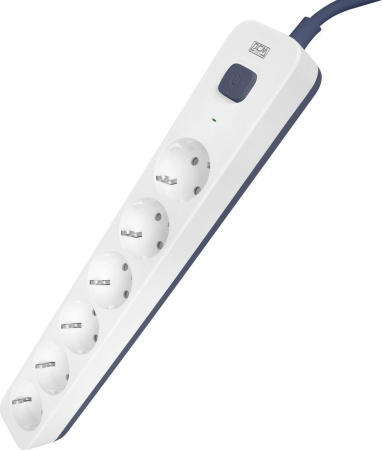 Купить Стабилизатор Powercom SP-06W (1.8м, 6 розеток, белый/серый) в Минске с доставкой