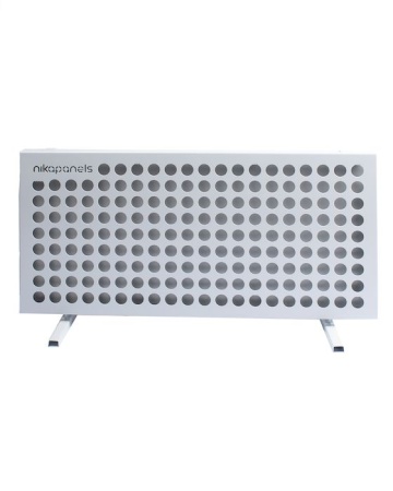 Керамический обогреватель Nikapanels 200 Фаворит с защитным экраном, цвет матовый бежевый