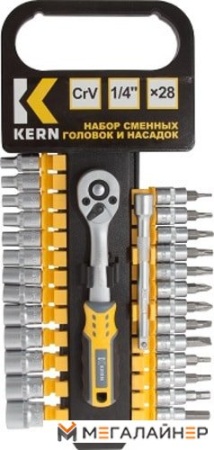 Набор торцевых головок и бит Kern KE137211 (28 предметов) купить в Минске с доставкой