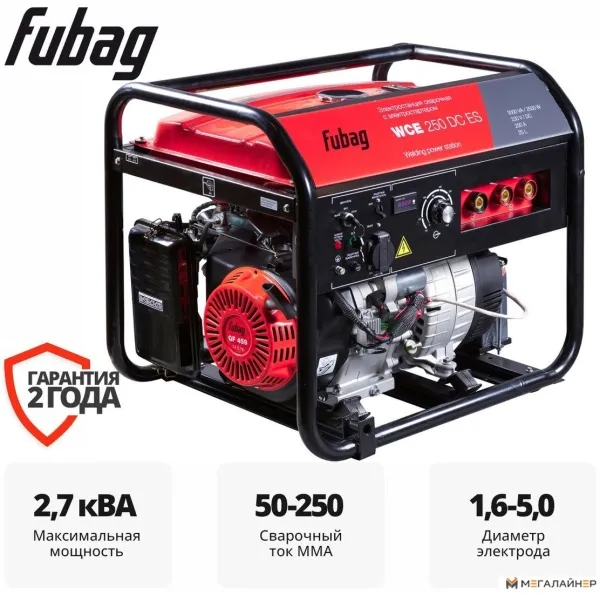 Купить Бензиновый генератор Fubag WCE 250 DC ES 646274 в Минске с доставкой по РБ