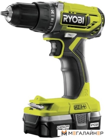 Дрель-шуруповерт Ryobi R18DD2-213S 5133004374 (с 2-мя АКБ) купить в Минске с доставкой