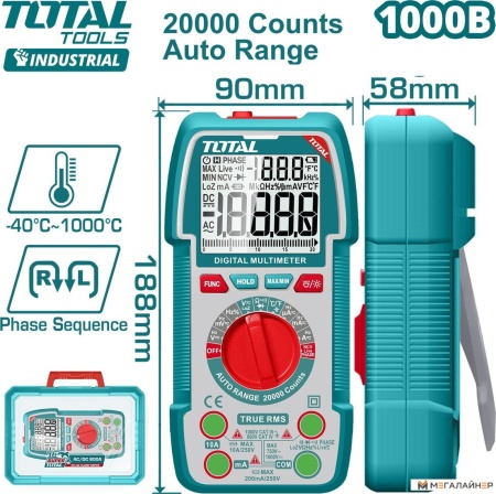 Купить Мультиметр Total TMT5410003 в Минске с доставкой