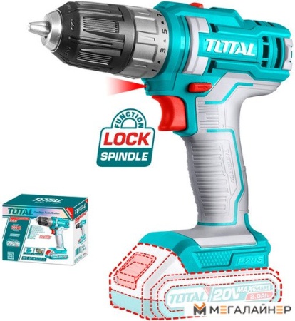 Дрель-шуруповерт Total TDLI200515 (без АКБ) купить в Минске с доставкой