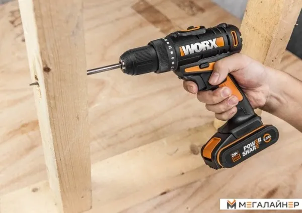 Дрель-шуруповерт Worx WX101.1 (с 2-мя АКБ, кейс) купить в Минске с доставкой