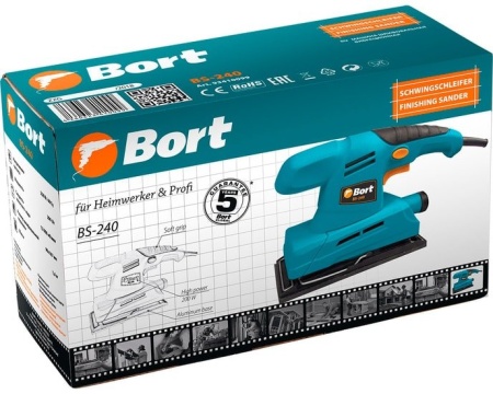Виброшлифмашина Bort BS-240 купить в Минске с доставкой