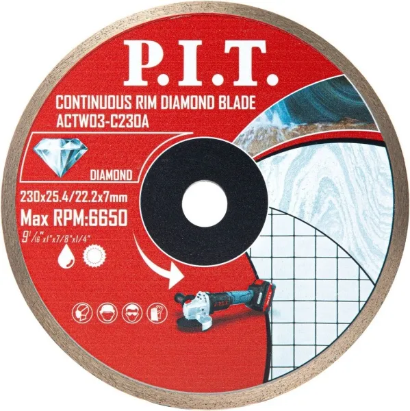 Отрезной диск алмазный P.I.T. ACTW03-C230A