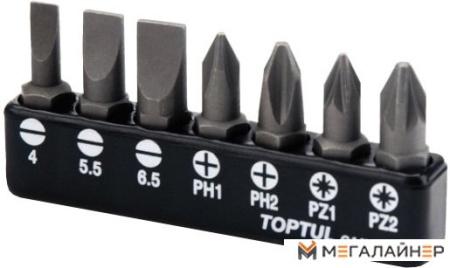 Набор бит Toptul GAAV0704 7 предметов купить в Минске с доставкой