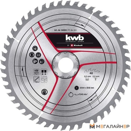 Пильный диск KWB 49589551 купить в Минске с доставкой