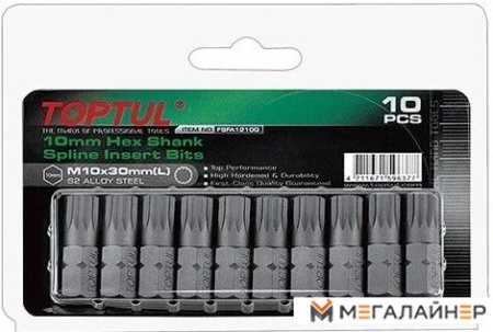 Набор бит Toptul FSFA1205G (10 предметов) купить в Минске с доставкой
