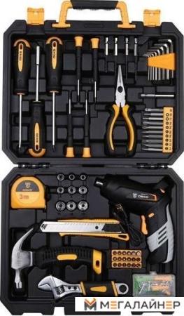 Электроотвертка Deko DKS4FU-Li SET 112 063-4153 (с 1-им АКБ, кейс, набор оснастки) купить в Минске с доставкой