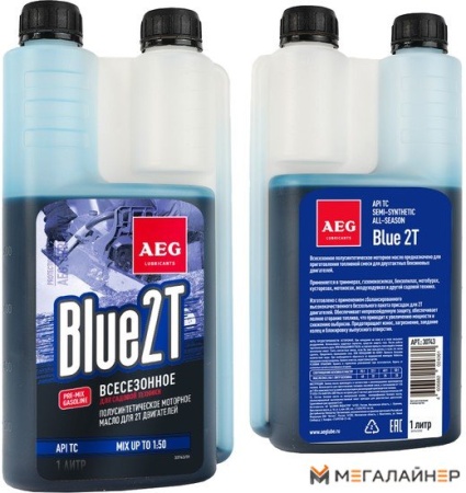 Моторное масло AEG Lubricants API TC Semi Synthetic Дозатор 1л