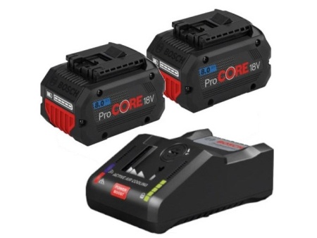 Аккумулятор Li-Ion 2xProCORE18V 8.0 А*ч + ЗУ GAL18V-160 C Bosch