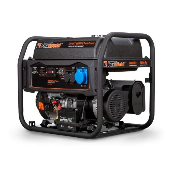 Купить Генератор бензиновый Foxweld Expert G6900E TwinPower 6 кВт/9,4 кВА в Минске с доставкой по РБ