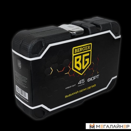 Набор отвертка с битами Berger BG2185 (45 предметов) купить в Минске с доставкой