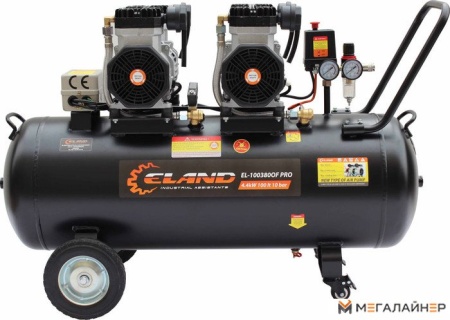 Компрессор безмасляный ELAND EL-100380OF PRO