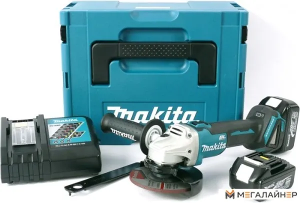 Угловая шлифмашина Makita DGA504RF (с 2-мя АКБ) купить в Минске с доставкой