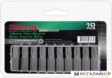 Набор бит Toptul FSEA1247G (10 предметов) купить в Минске с доставкой