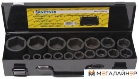 Набор торцевых головок Partner PA-4172MPB (17 предметов) купить в Минске с доставкой