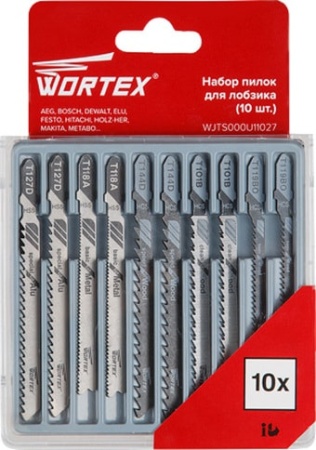 Набор оснастки Wortex WJTS000U11027 (10 предметов)