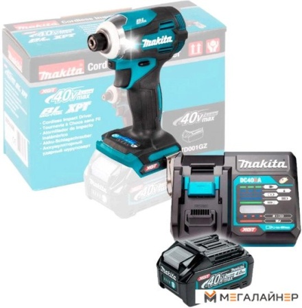 Ударный аккумуляторный шуруповерт MAKITA TD 001 GZ + АКЦИЯ (1*4,0 Ah, carton) купить в Минске с доставкой