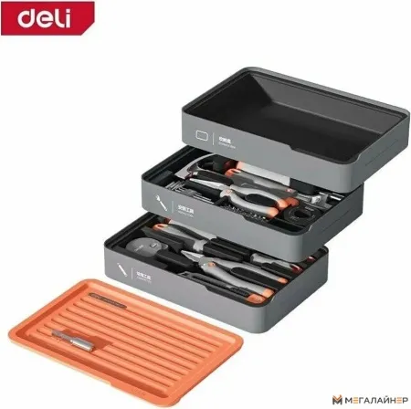 Набор домашнего мастера Deli H1001-ADE (15 предметов) купить в Минске с доставкой