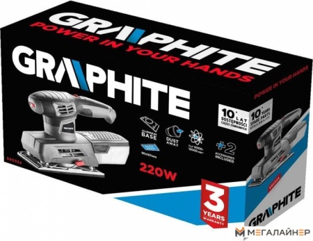 Виброшлифмашина GRAPHITE 59G324 купить в Минске с доставкой