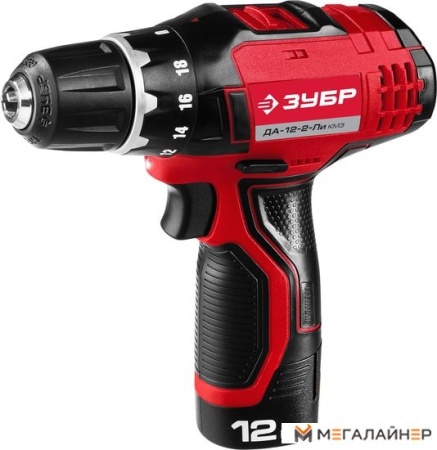 Дрель-шуруповерт Зубр ДА-12-2-Ли КМ3 (с 1-им АКБ, кейс) купить в Минске с доставкой