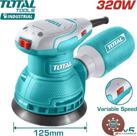 Эксцентриковая шлифмашина Total TF2131256 купить в Минске с доставкой