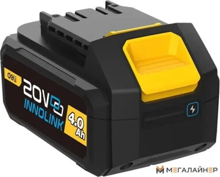 Аккумулятор с зарядным устройством Deli EDL-CM20A4E (20В/2x4 Ah + 20В) купить в Минске с доставкой