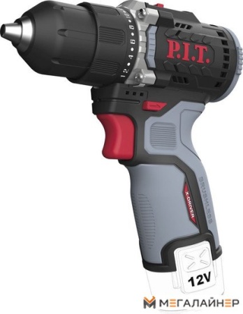 Дрель-шуруповерт P.I.T. PBM12K-10B (без АКБ)