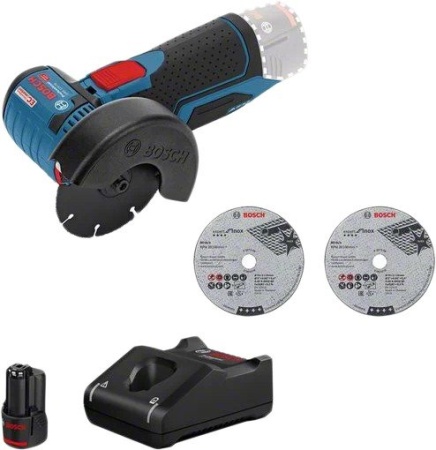 Угловая шлифмашина Bosch GWS 12V-76 Professional 0615990M3E (с 1-им АКБ 2 Ah)