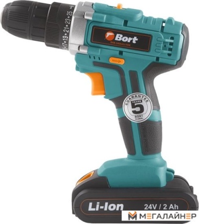 Дрель-шуруповерт Bort BAB-24UX2LI-FDK (с 2-мя АКБ) купить в Минске с доставкой