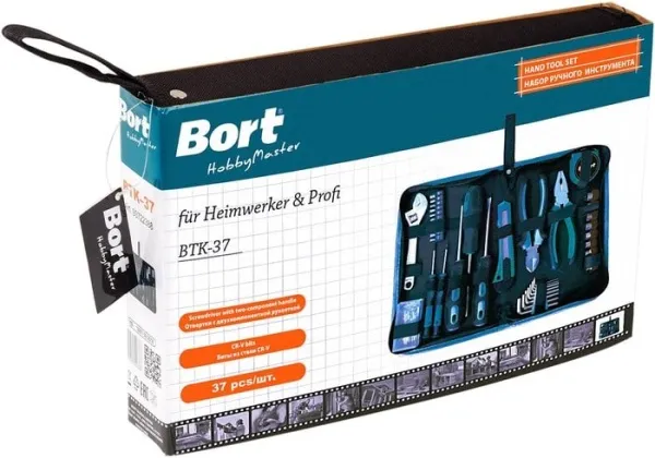 Универсальный набор инструментов Bort BTK-37 (36 предметов) купить в Минске с доставкой