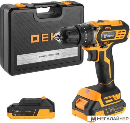 Ударная дрель-шуруповерт Deko DKCD20 Impact Set 063-4415 (с 2-мя АКБ 2 Ач, кейс) купить в Минске с доставкой