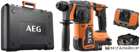 Перфоратор AEG Powertools BBH18BL2-502C 4935492343 (с 2-мя АКБ, кейс) купить в Минске с доставкой