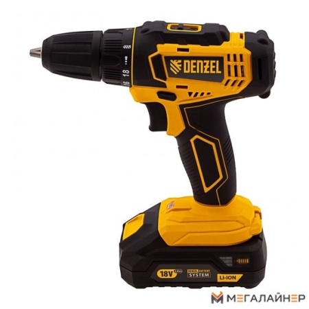 Дрель-шуруповерт Denzel CDL-18-02BM (с 2-мя АКБ, кейс) купить в Минске с доставкой