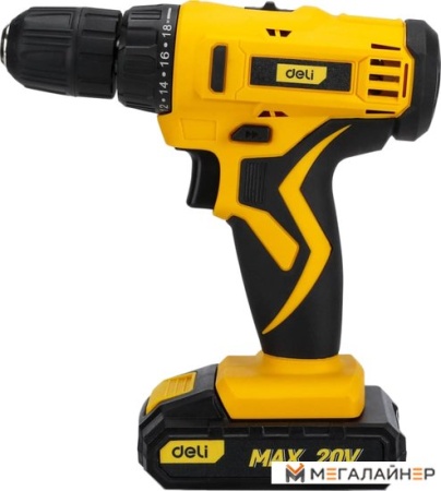 Дрель-шуруповерт Deli DL-DZ20-E1D1 102881 (с 2-мя АКБ, кейс) купить в Минске с доставкой