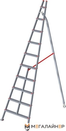 Лестница-стремянка Новая высота NV 319 алюминиевая садовая 10 ступеней купить в Минске с доставкой