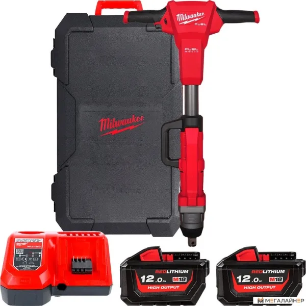 Гайковерт Milwaukee M18 FUEL M18FHIWF1R-122C 4933493141 (с 2-мя АКБ, кейс) купить в Минске с доставкой