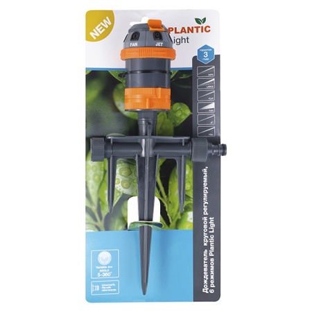 Дождеватель круговой регулируемый, 6 режимов Plantic Light 39389-01 купить в Минске с доставкой