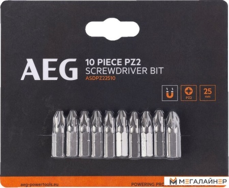 Набор бит AEG Powertools 4932479522 (10 шт) купить в Минске с доставкой