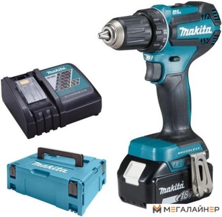 Дрель-шуруповерт Makita DDF485RAJ (с 2-мя АКБ, кейс) купить в Минске с доставкой
