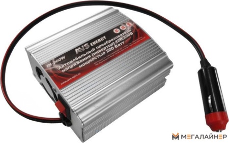 Автомобильный инвертор AVS Energy 12/220V IN-200W