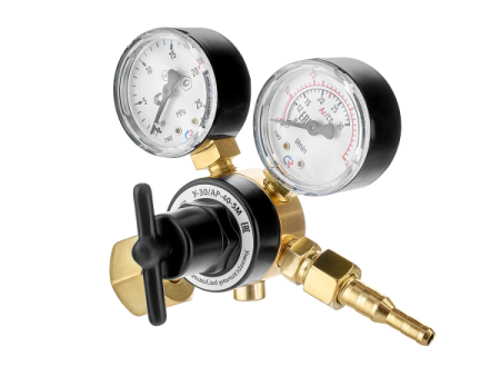 Регулятор расхода газа универсальный Сварог У-30/АР-40-5М (манометр+датчик расхода), манометр с поверкой