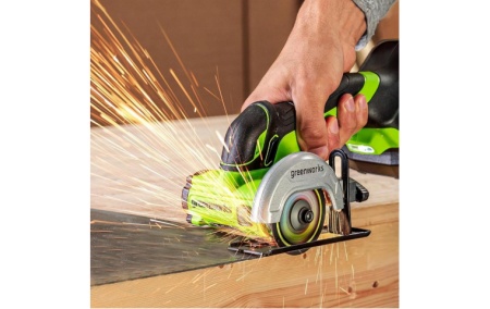 Угловая шлифмашина Greenworks GD24UCS (без АКБ) купить в Минске с доставкой