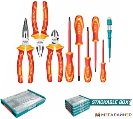 Набор отверток Total THKTV02H091 (9 предметов) купить в Минске с доставкой