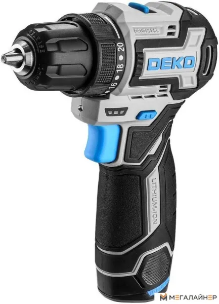 Дрель-шуруповерт Deko Sharker 12V PRO 084-1036 (с 2-мя АКБ, кейс) купить в Минске с доставкой