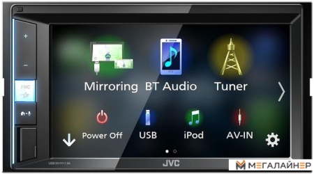 USB-магнитола JVC KW-M450BT