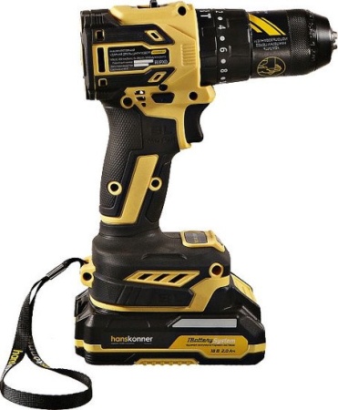 Ударная дрель-шуруповерт Hanskonner HCD2065BLIC (с 2-мя АКБ, кейс) купить в Минске с доставкой